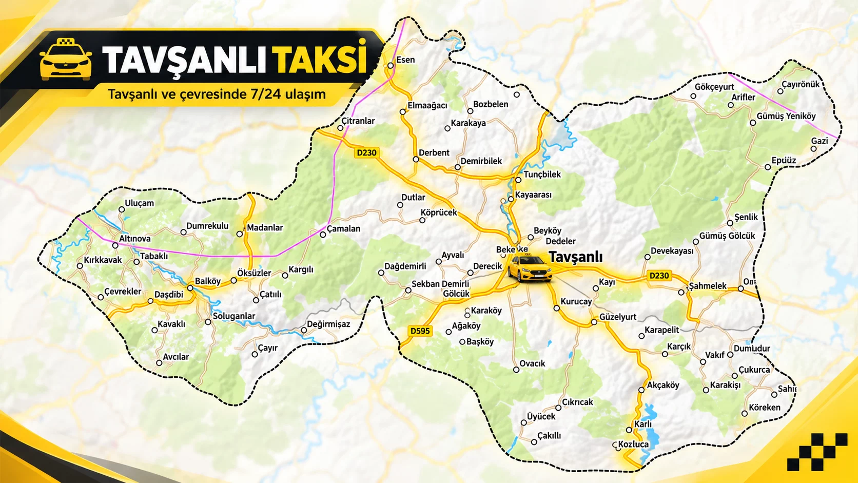 Tavşanlı Hızlı Taksi Hizmeti